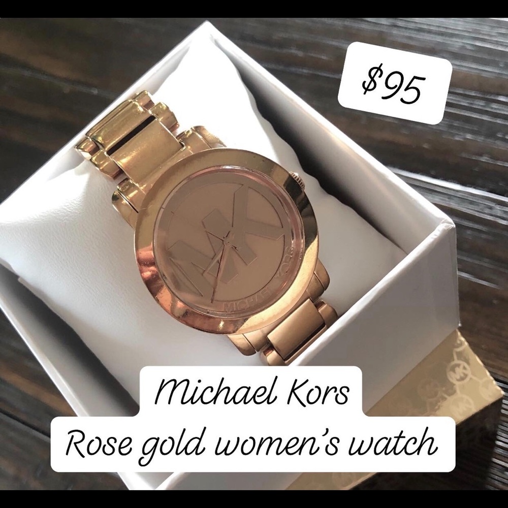 Michael Kors rose gold watch